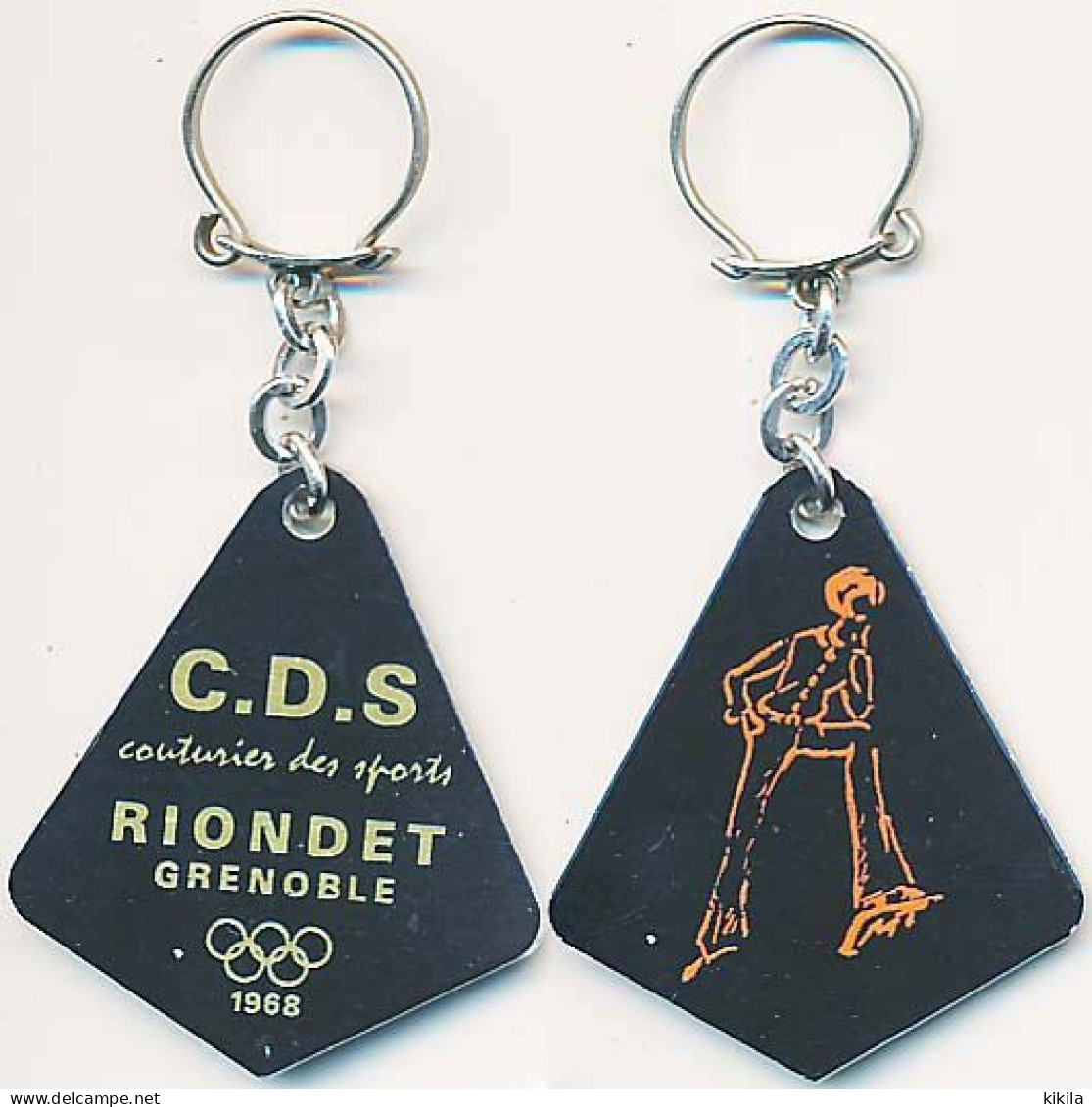 Porte-clefs Métallique CDS RIONDET Couturier  Xèmes Jeux Olympiques D'Hiver De GRENOBLE 1968  Olympic Games 68 - Otros & Sin Clasificación