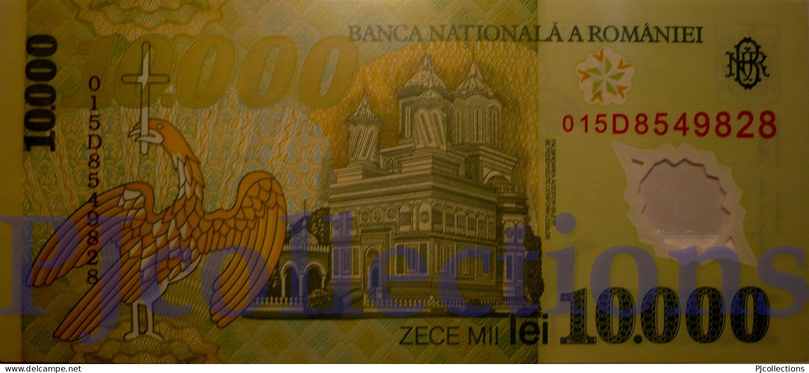 ROMANIA 10000 LEI 2000 PICK 112b POLYMER UNC - Rumänien