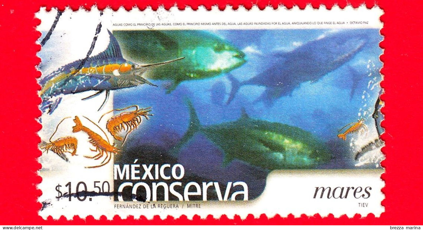 MESSICO - Usato - 2005 - Mexico Conserva - Conservazione Del Messico - Oceani - Mares - 10.50 - México