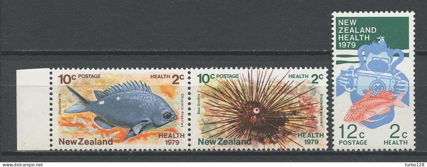 Nlle ZELANDE 1979 N° 746/748 ** Neufs MNH Superbes C 2.40 € Faune Poissons Fishes Diadema Chromis Plongeur Photo - Ungebraucht