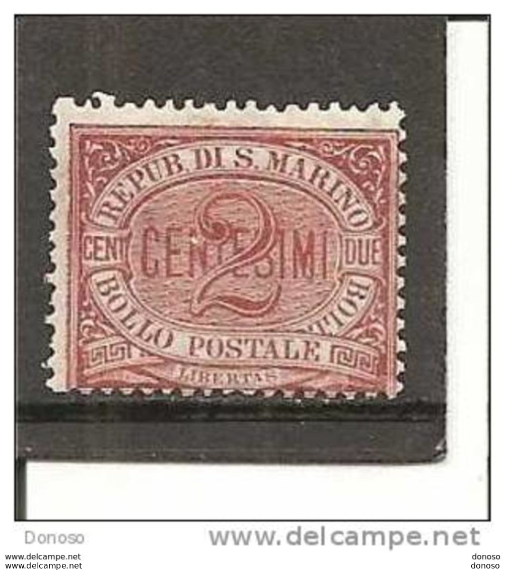 SAINT MARIN 1895 Yvert 26 NEUF* MH Cote : 10 Euros - Neufs