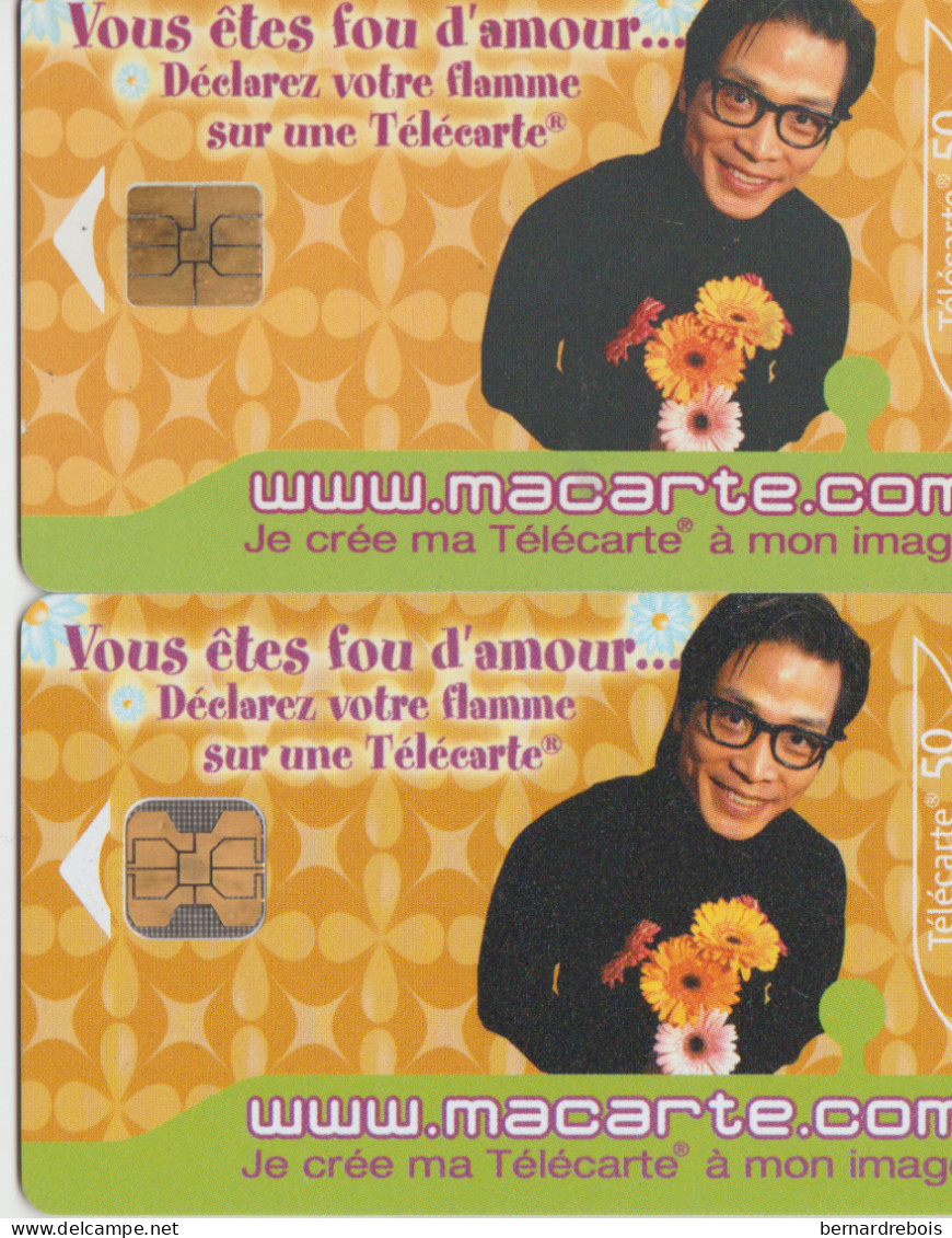 TC17 - F1181A Et F11821B- MACARTE.COM - FOU D'AMOUR, Pour 1 € - Ohne Zuordnung