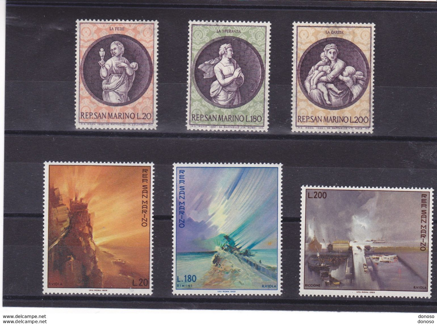 SAINT MARIN 1969 Yvert 743-748, Michel 936-941 NEUF** MNH Cote 2,50 Euros - Unused Stamps