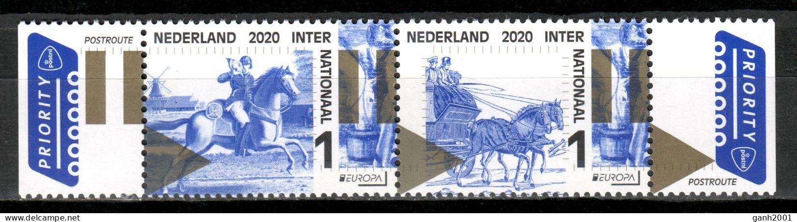 The Netherlands 2020 Países Bajos / Europa CEPT Ancient Postal Routes MNH Antiguas Rotas Postales / Cu21147  2-30 - 2020