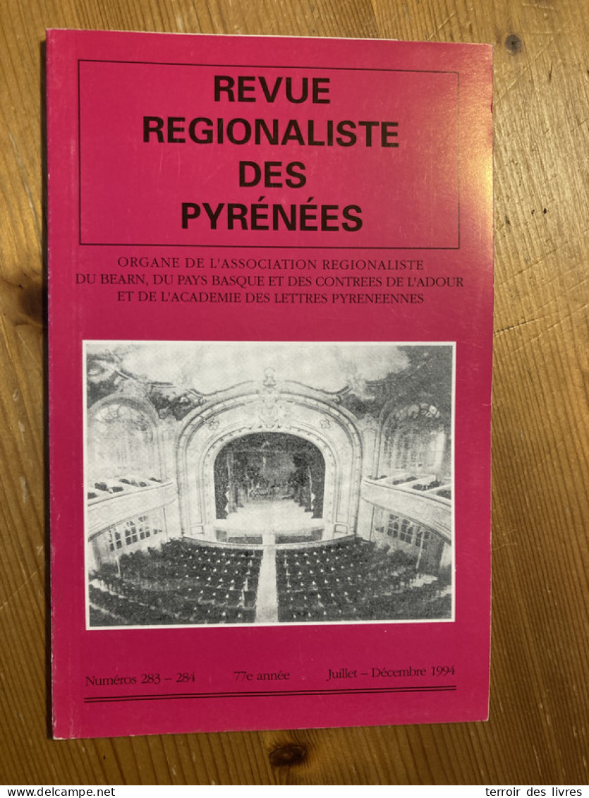 Revue Régionaliste Pyrénées 1994 283 Sarah Bernardt - Midi-Pyrénées