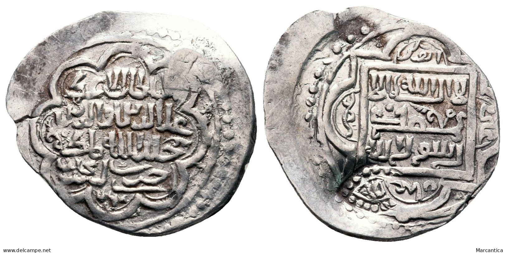 Eretnid Beyliks: 'Alā Al-Dīn 'Alï (Ali Beg) (767-782 AH / CE 1366-1380), AR Akçe, Countermarked Lillah. - Turquie