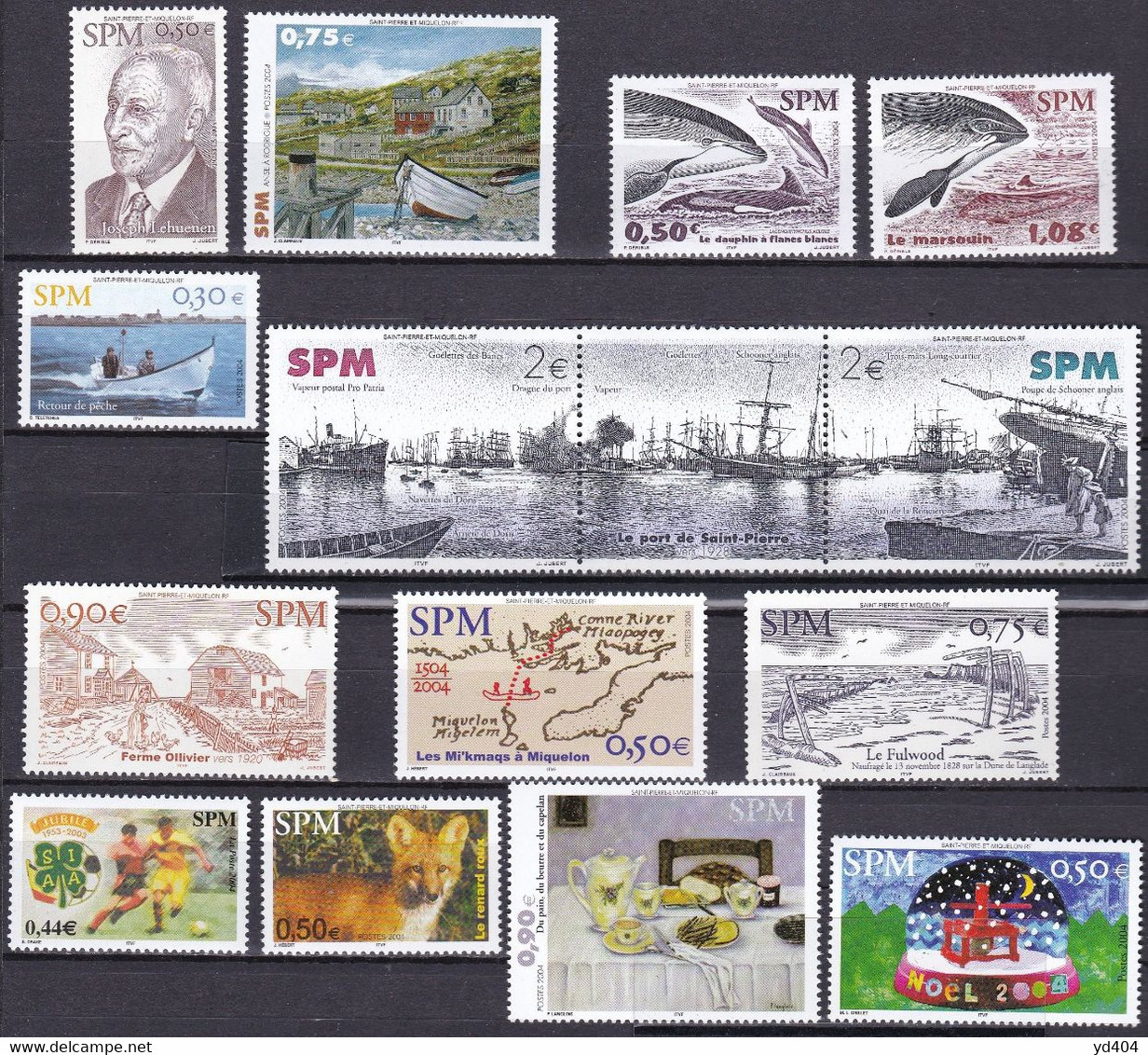 PM-235 – ST PIERRE & MIQUELON – 2004 – COMMEMORATIVE ISSUES – Y&T # 788809 MNH 43,60 € - Unused Stamps