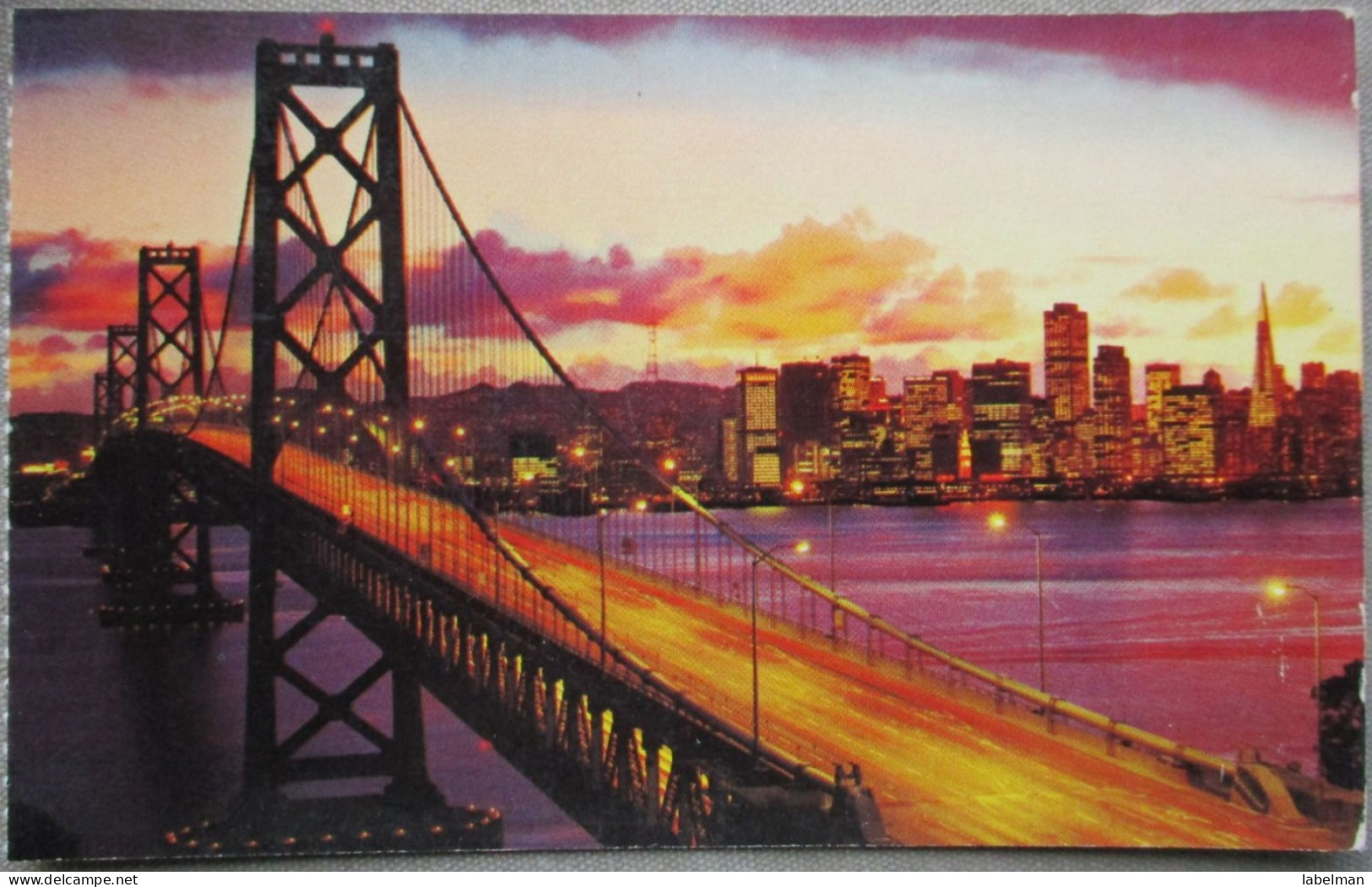 USA UNITED STATES CALIFORNIA SAN FRANCISCO BAY GOLDEN BRIDGE ANSICHTSKARTE CARTOLINA POSTCARD CARTE POSTALE POSTKARTE - San Francisco