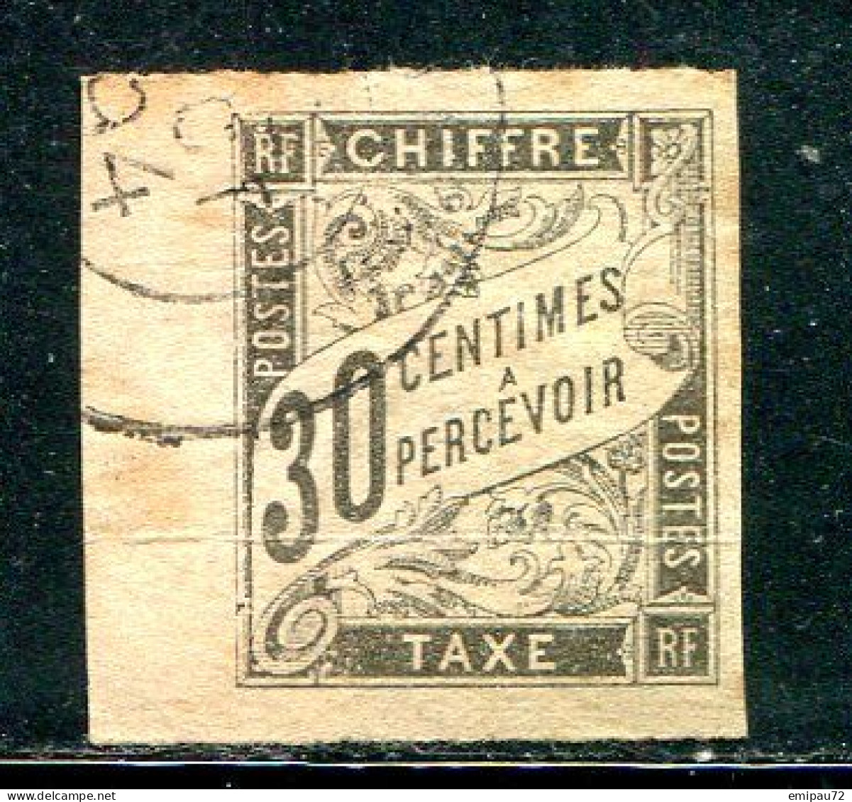 COLONIES GENERALES- Taxe Y&T N°9- Oblitéré (bord De Feuille) - Strafportzegels