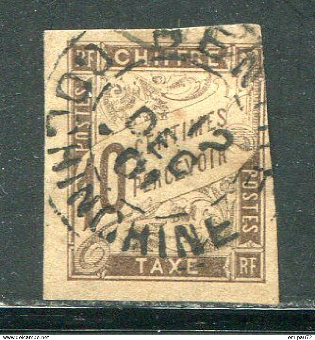 COLONIES GENERALES- Taxe Y&T N°19- Oblitéré (très Belle Oblitération!!!) - Postage Due