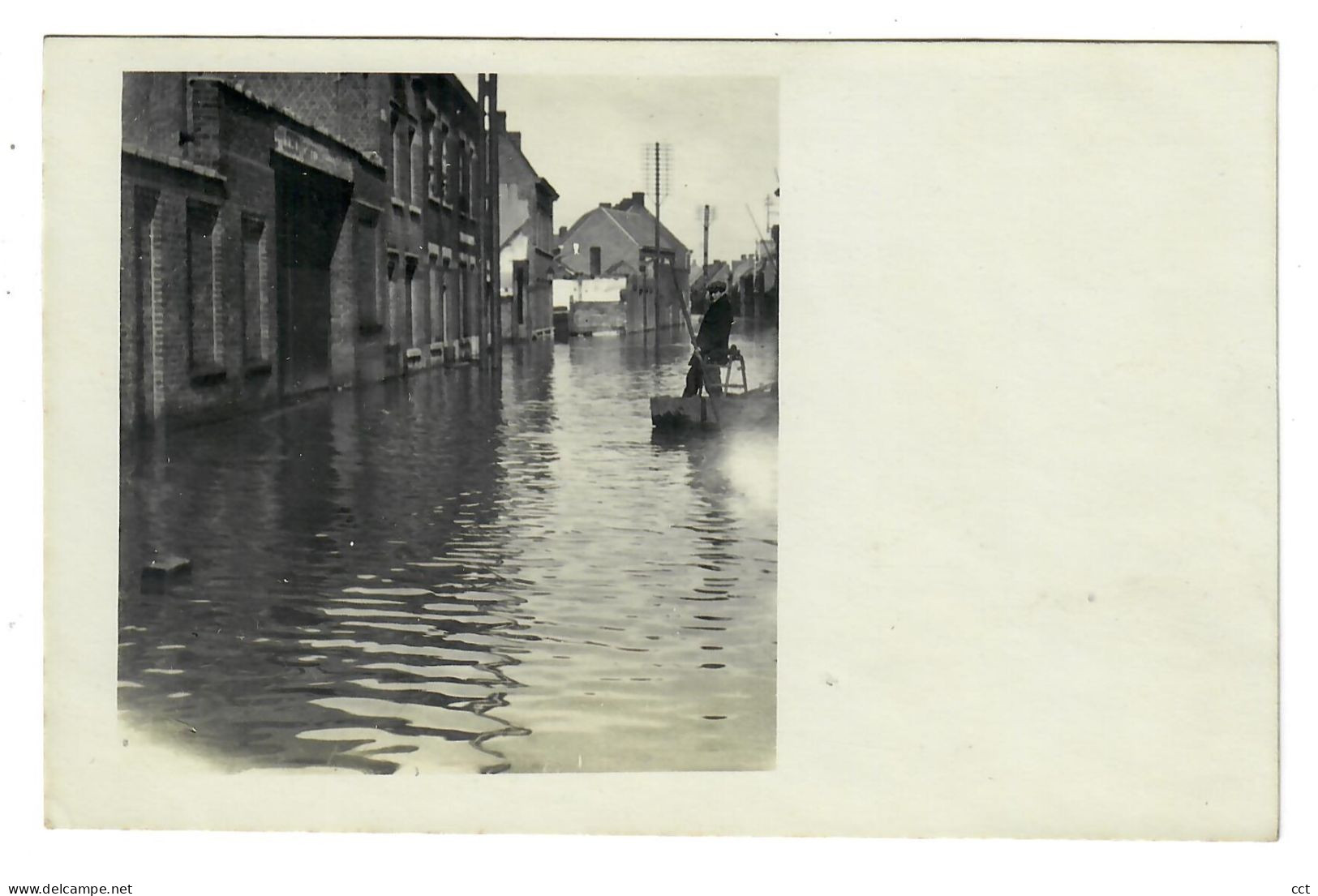 Roeselare FOTOKAART Overstroming 1925  Wallenstraat - Röselare