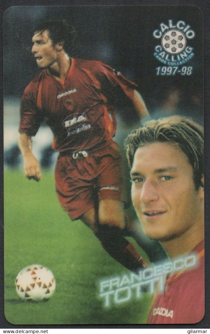 FOOTBALL - PANINI / ATW - PHONE CARD - CALCIO CALLING CARDS 1997/98 - ROMA: FRANCESCO TOTTI - Sport