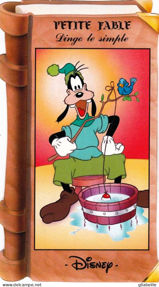 Bande Dessinée  - Disney - Dingo Le Simple - Carte Double - 10.5 Cmx 18.2cm - Comicfiguren