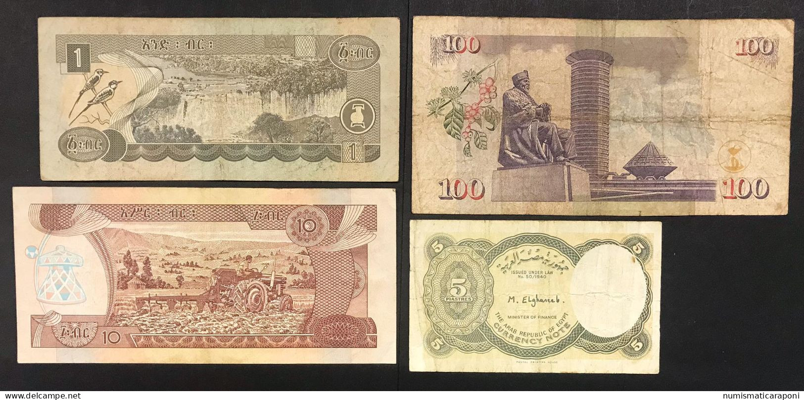Kenia Etiopia Egitto 10 Banconote   LOTTO 673 - Kenya