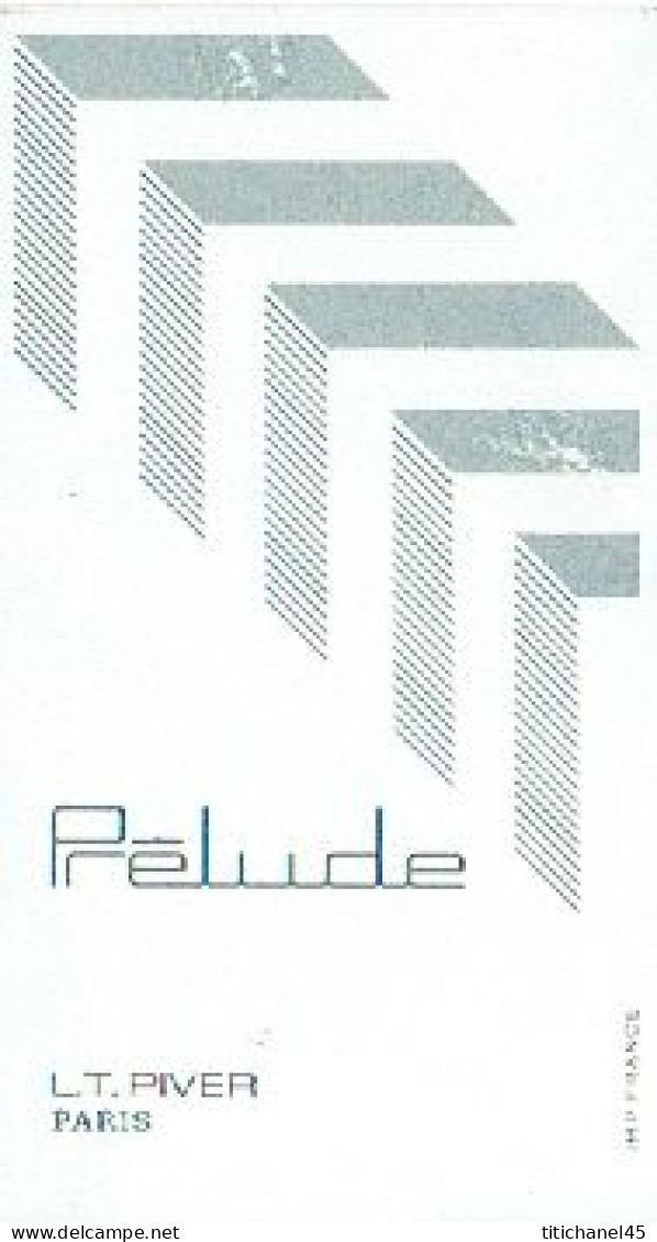Carte Parfum PRELUDE De L.T. PIVER - Profumeria Antica (fino Al 1960)