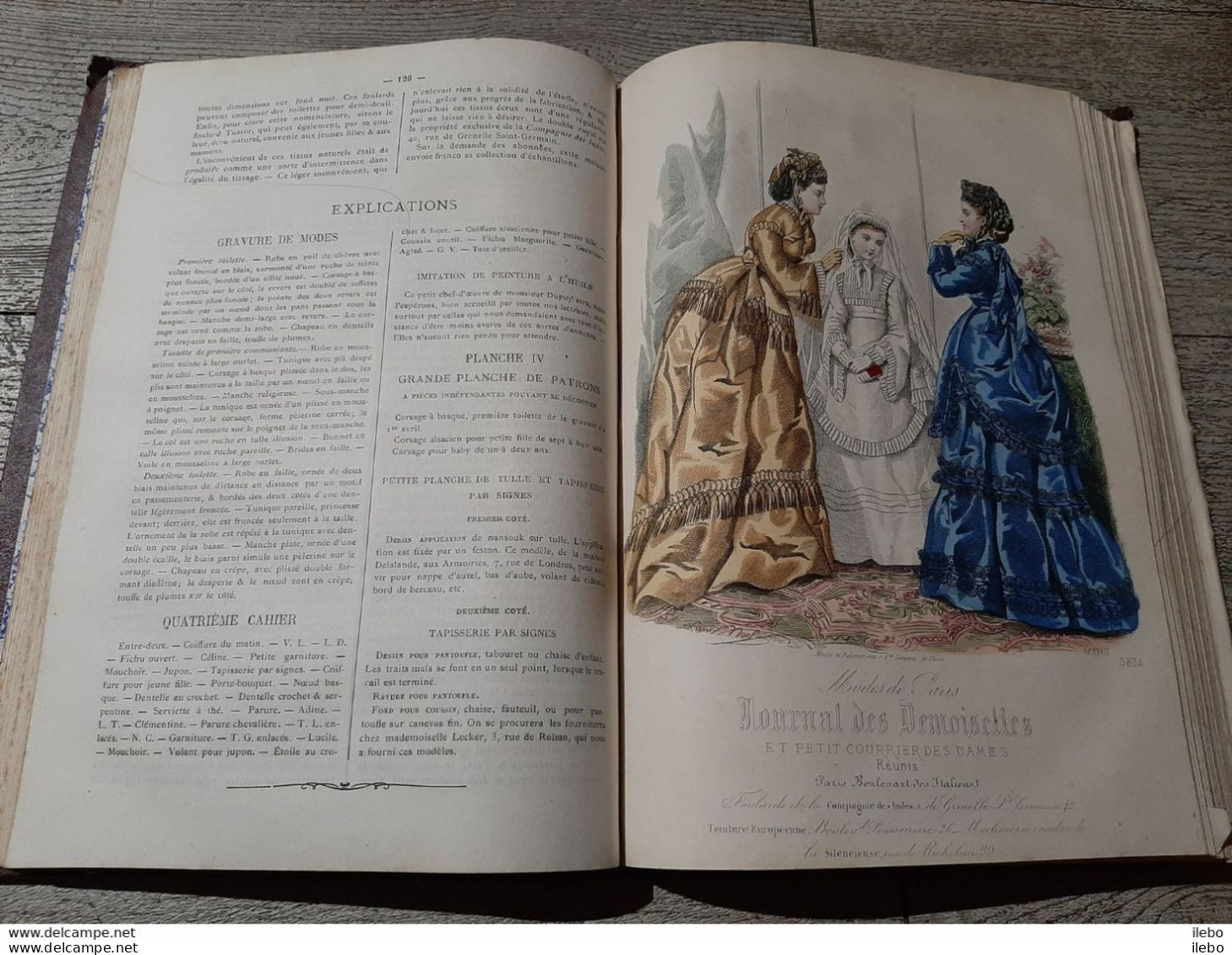 Journal Des Demoiselles 1872 Gravures De Mode Communiante Rébus Recettes Romans Galerie Littéraire - Mode