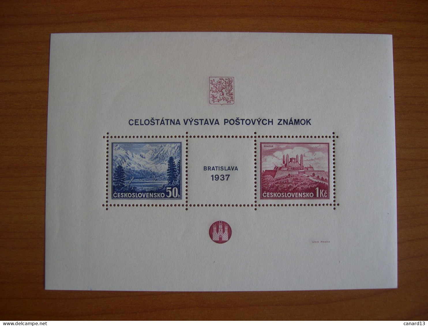 Tchécoslovaquie Bloc N° 3 Neuf** - Unused Stamps