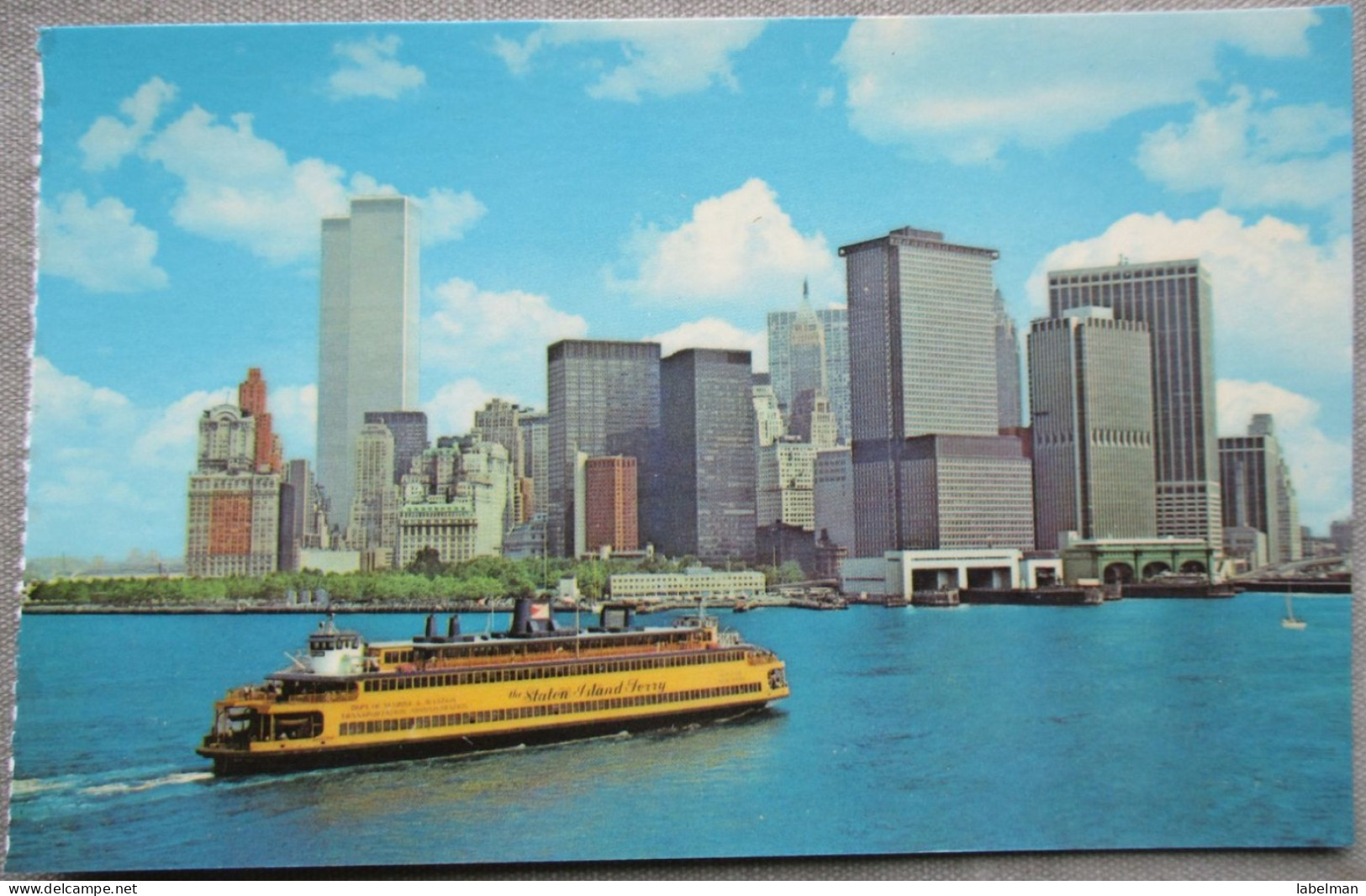 USA UNITED STATES NEW YORK STATEN ISLAND FERRY KARTE CARD POSTCARD ANSICHTSKARTE CARTOLINA CARTE POSTALE POSTKARTE - Manhattan