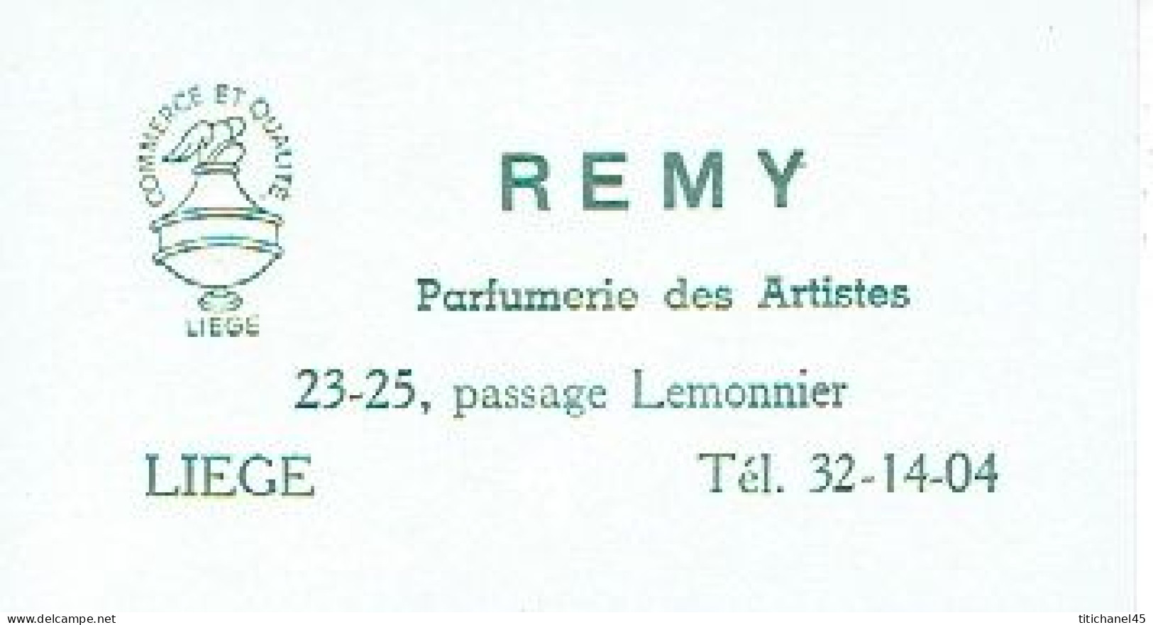 Carte Parfum ILKA De L.T. PIVER - Carte Offerte Par La Parfumerie REMY à LIEGE - Antiquariat (bis 1960)