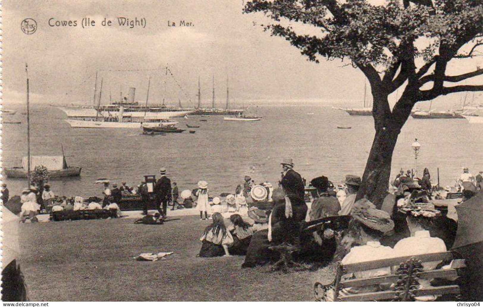 4V3x   Angleterre Cowes Ile De Wight Detente En Bord De Mer - Cowes