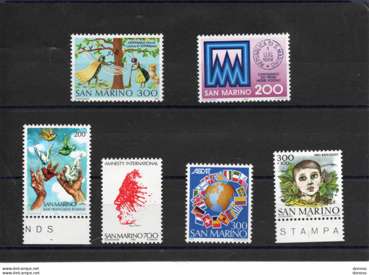 SAINT MARIN 1982 Yvert 1043-1044 + 1059-1061 + 1066 NEUF** MNH Cote 5 Euros - Neufs