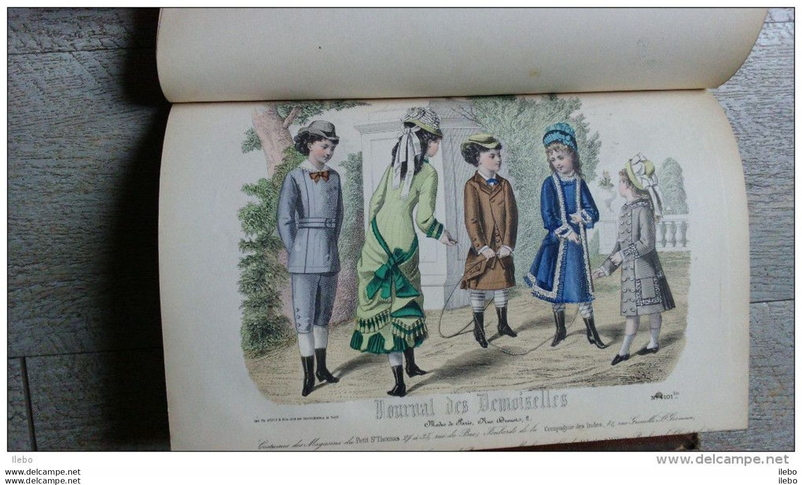 Le Journal Des Demoiselles 1877 Gravures De Mode Romans Histoire Rébus Enfant Chapeau Gravure - Mode