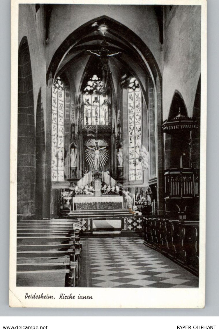 6705 DEIDESHEIM, Kirche , Altar, 195...., Kl. Knick - Deidesheim