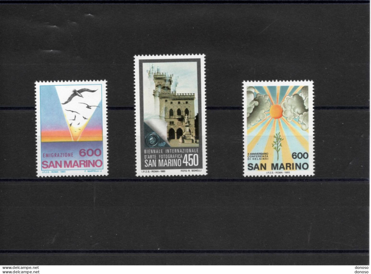 SAINT MARIN 1985 Yvert 1109 + 1117-1118, Michel 1315 + 1323-1324 NEUF** MNH Cote Yv 4,25 Euros - Ungebraucht