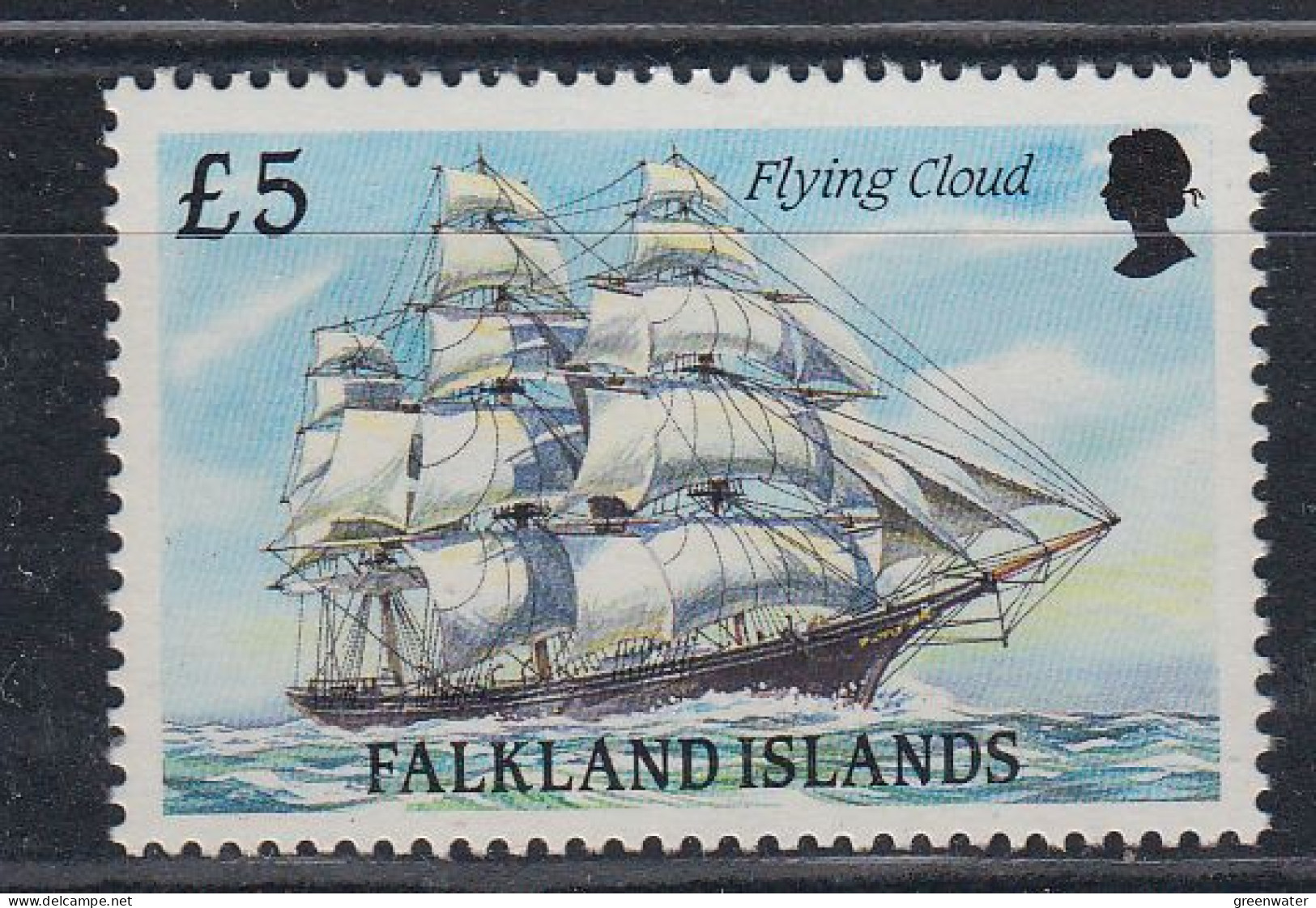 Falkland Islands 1989 Definitive / Cape Horners 5 GBP ** Mnh (ZO214) - Falkland