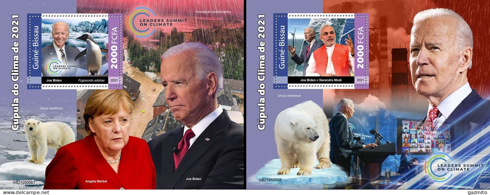 Guinea Bissau 2021, Climate Change Summit, Polar Bear, 2BF - Beren