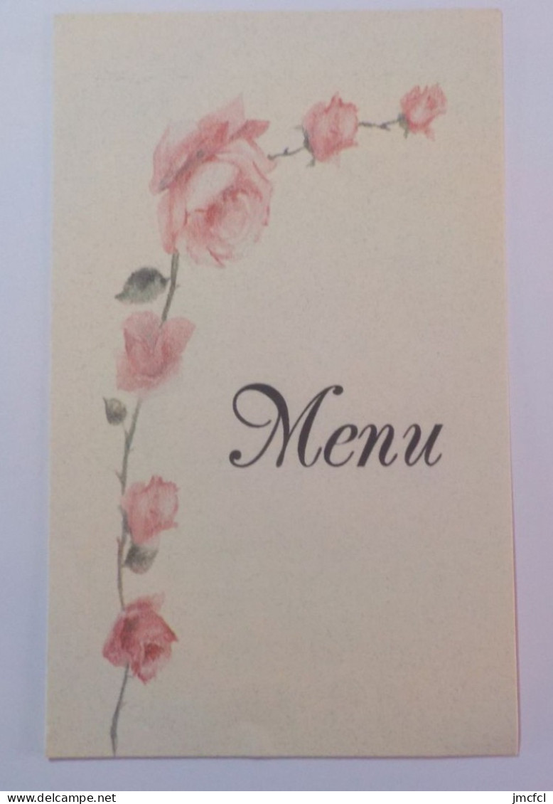 MENU  De  Mariage 25 Juillet 1998 - Menus