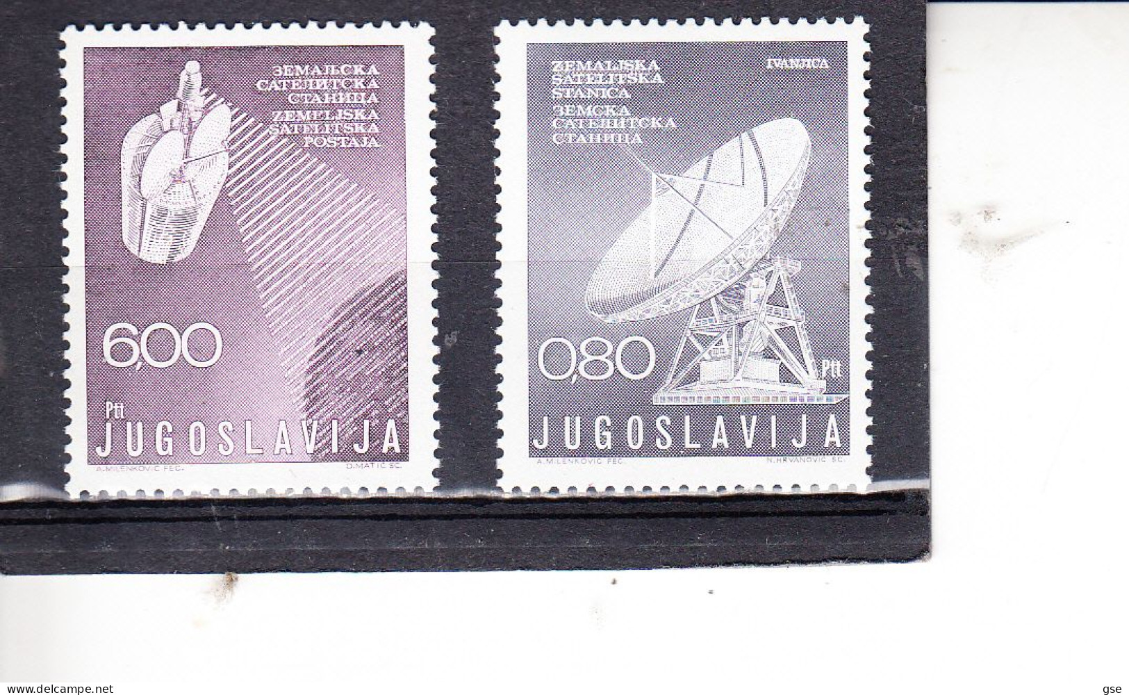 JGOSLAVIA  1974 - Unificato   1450/1** -  Comunicazioni - Unused Stamps