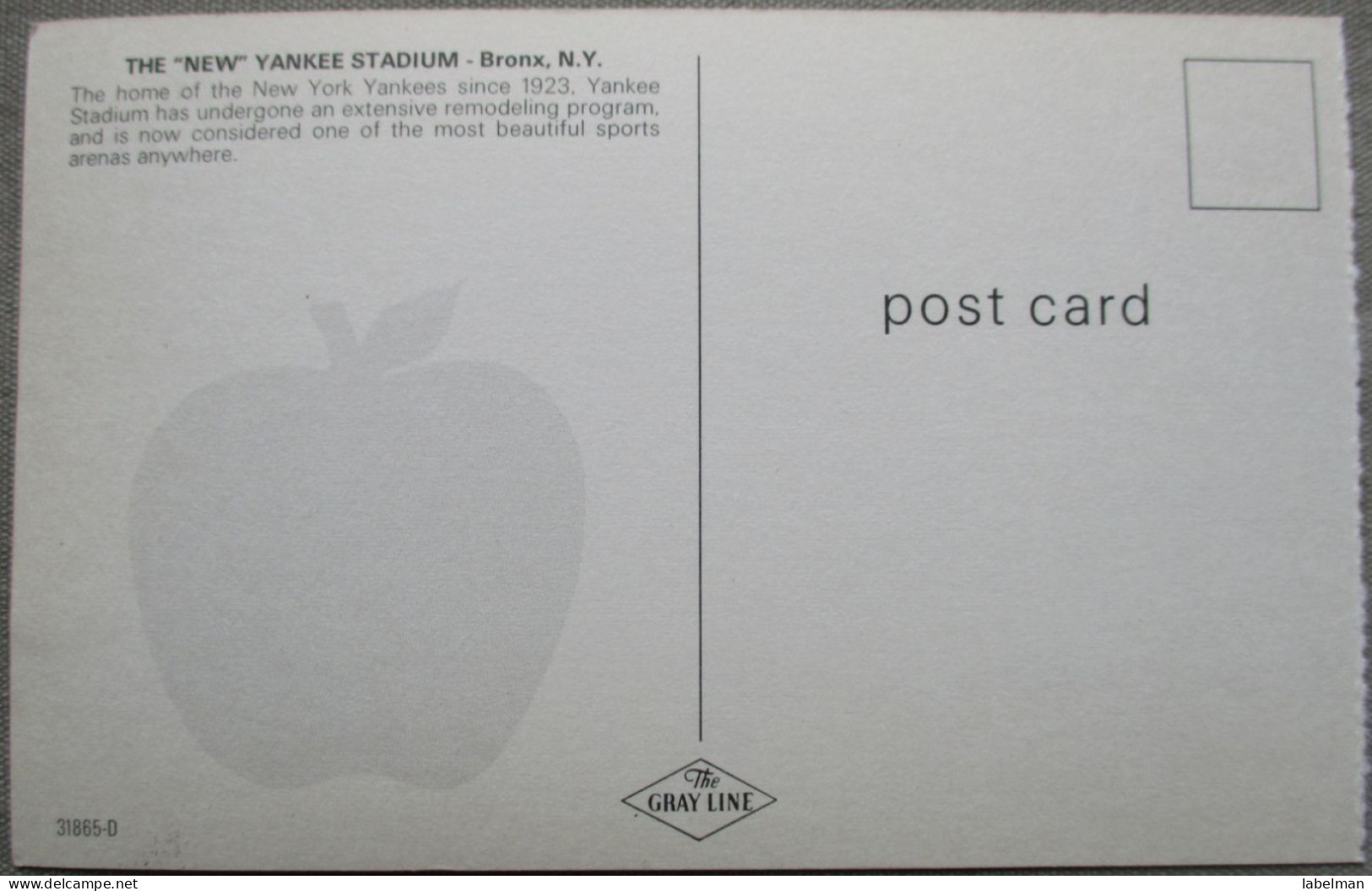 USA UNITED STATES NEW YORK NEW YANKEE STADIUM KARTE CARD POSTCARD ANSICHTSKARTE CARTOLINA CARTE POSTALE POSTKARTE - Manhattan