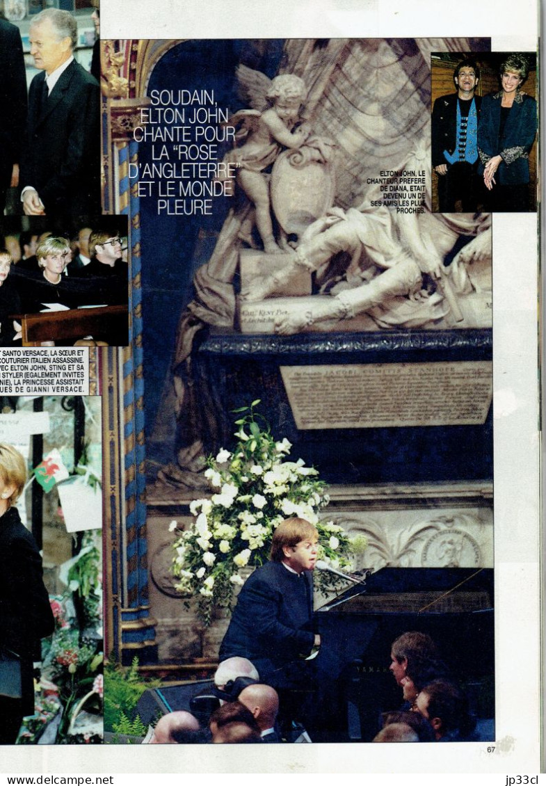 L'Adieu à Lady Diana : n° spécial de Paris-Match avec plus de 50 p. relatant les funérailles de la Princesse (18/9/1997)
