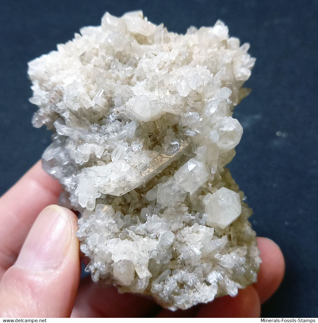 #L34 Splendido QUARZO Cristalli Centro-geode (Val D'Aosta, Italia) - Minerales