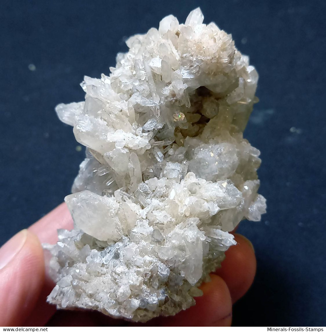 #L34 Splendido QUARZO Cristalli Centro-geode (Val D'Aosta, Italia) - Mineralien