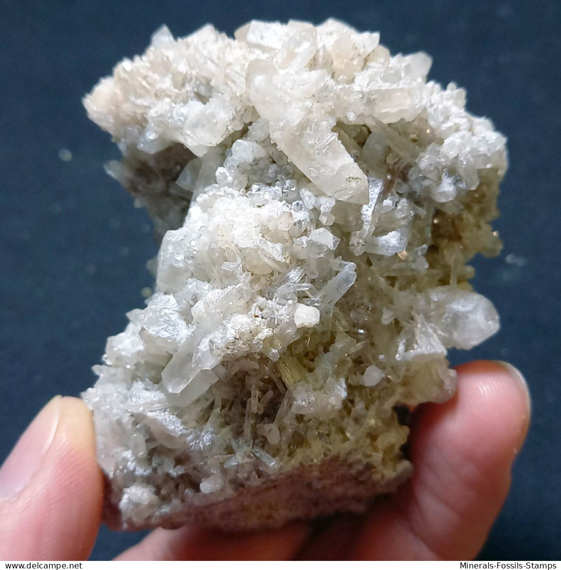 #L34 Splendido QUARZO Cristalli Centro-geode (Val D'Aosta, Italia) - Mineralien