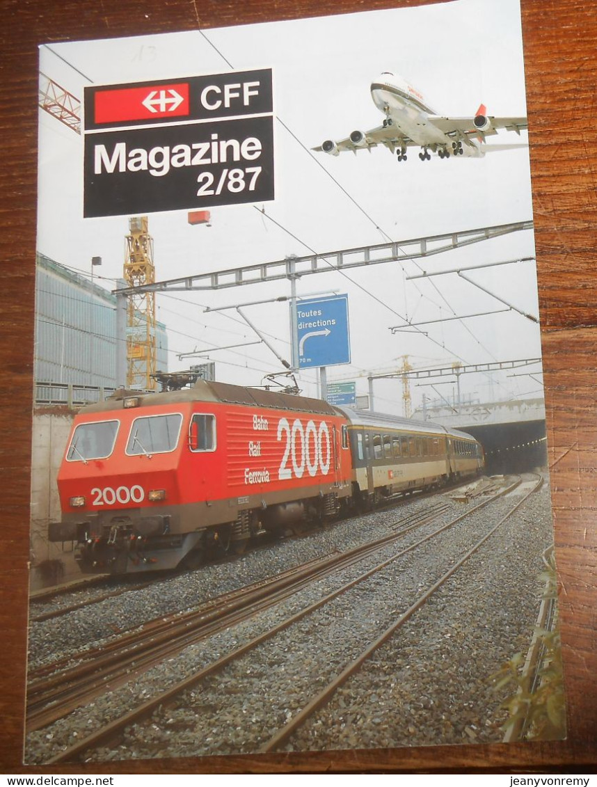 CFF Magazine. Février 1987. - Trains