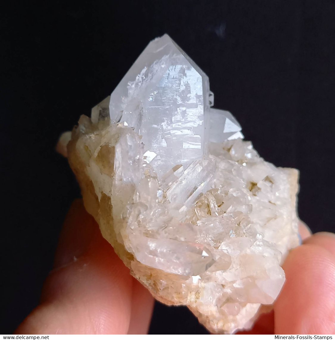 #L35 Splendido QUARZO Cristalli (Castagnola, Val D'Aveto, Piacenza, Emilia Romagna, Italia) - Mineralen