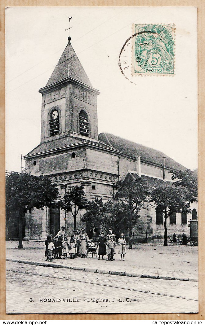 22957 / Rare ROMAINVILLE L'Eglise Animation Villageoise Seine-Saint-Denis à GINESTOUS Belley Edition J.L.C 3 - Romainville