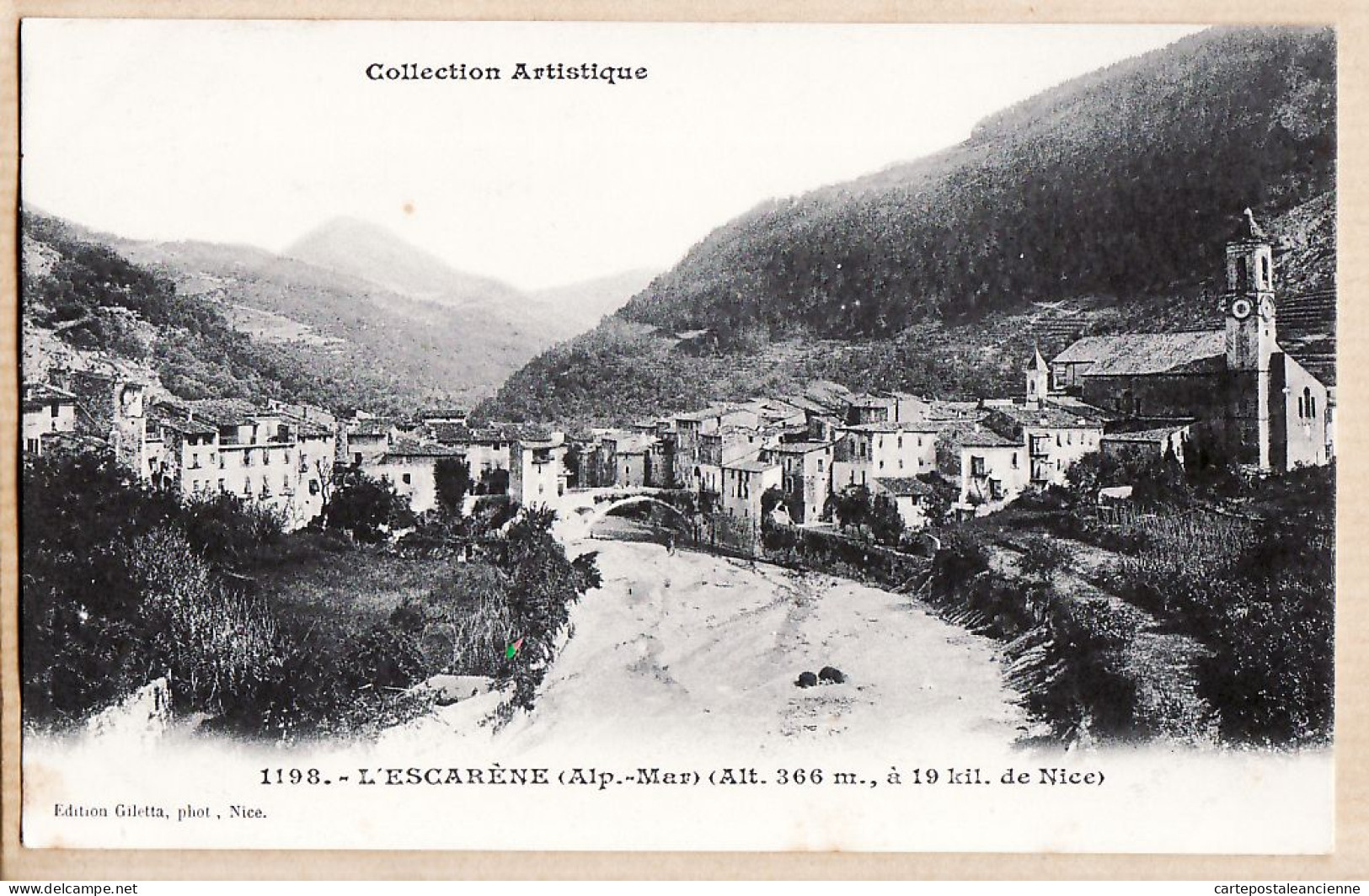 22740 / L'ESCARENE 1900s Village Vallée Du PAILLON Altitude 366 Mètres à 19 Kil De NICE Alpes Maritimes -GILETTA 1230 - L'Escarène