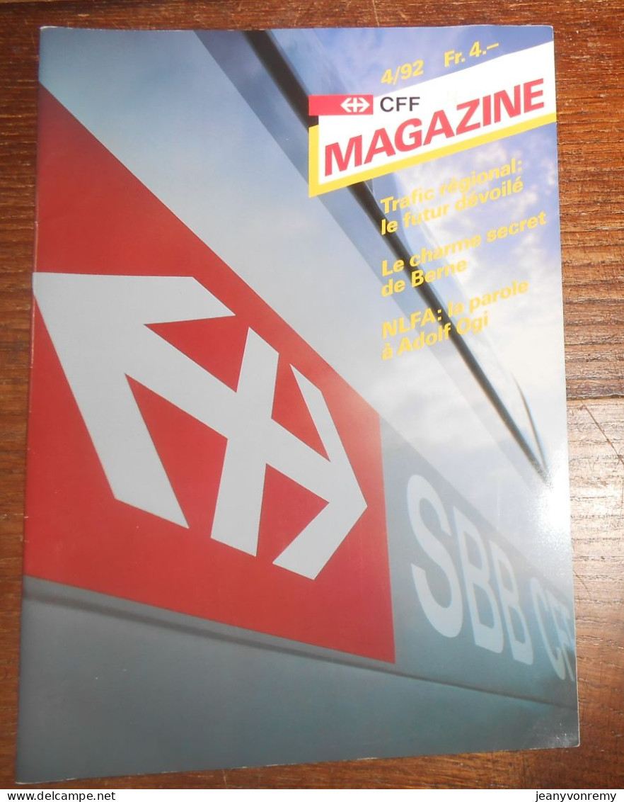 CFF Magazine. Avril 1992. - Eisenbahnen & Bahnwesen