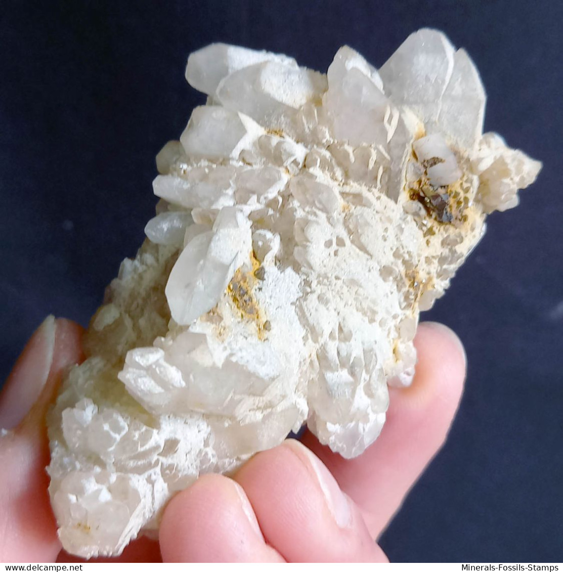 #L37 Splendido QUARZO Cristalli (Castagnola, Val D'Aveto, Piacenza, Emilia Romagna, Italia) - Mineralen