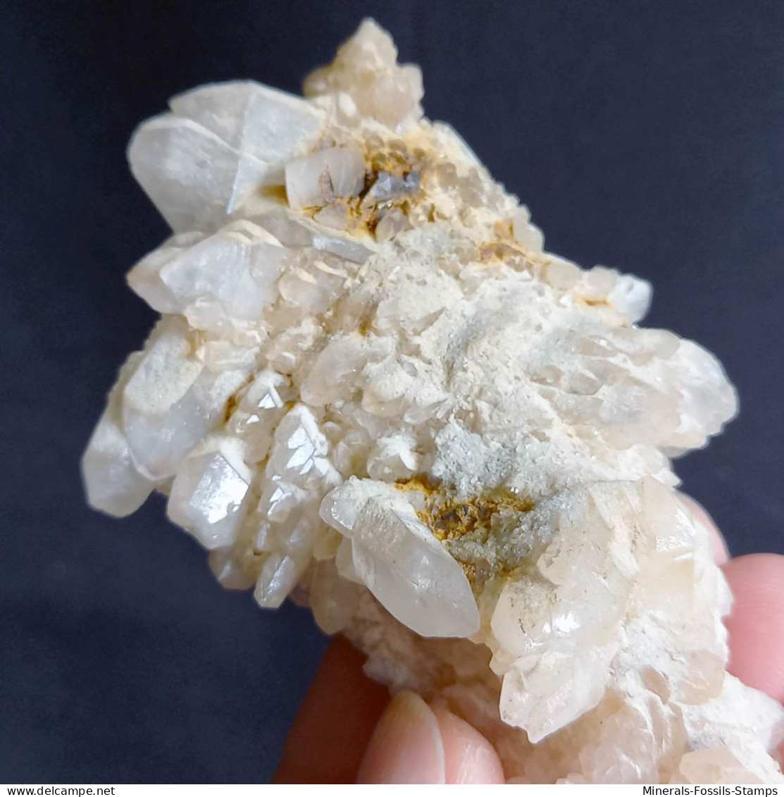 #L37 Splendido QUARZO Cristalli (Castagnola, Val D'Aveto, Piacenza, Emilia Romagna, Italia) - Mineralen