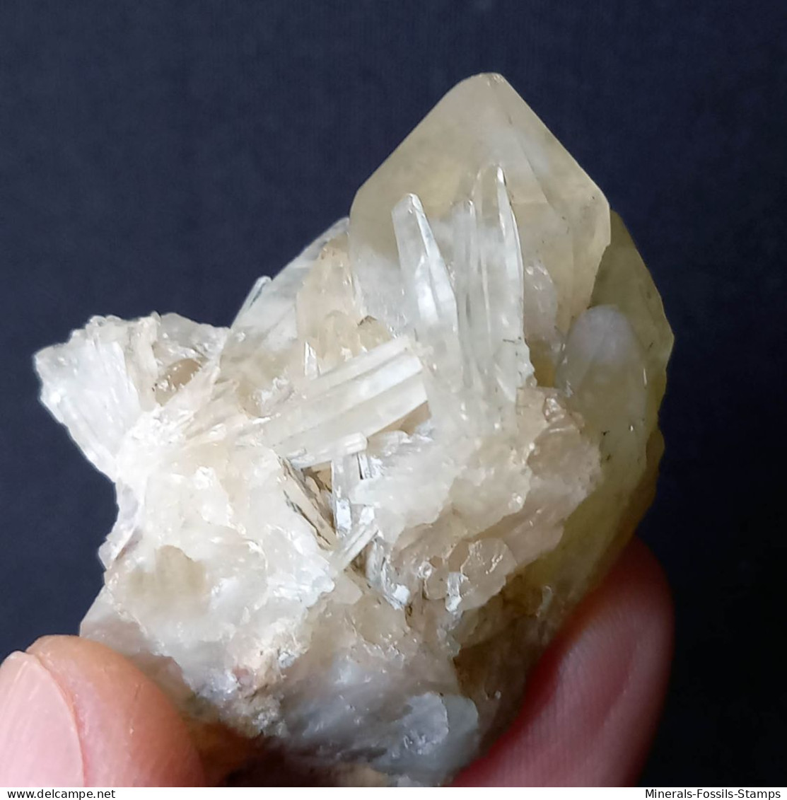 #L38 Schöne QUARZ Kristall-Mittelgeode (Val D'Aosta, Italien) - Mineralen