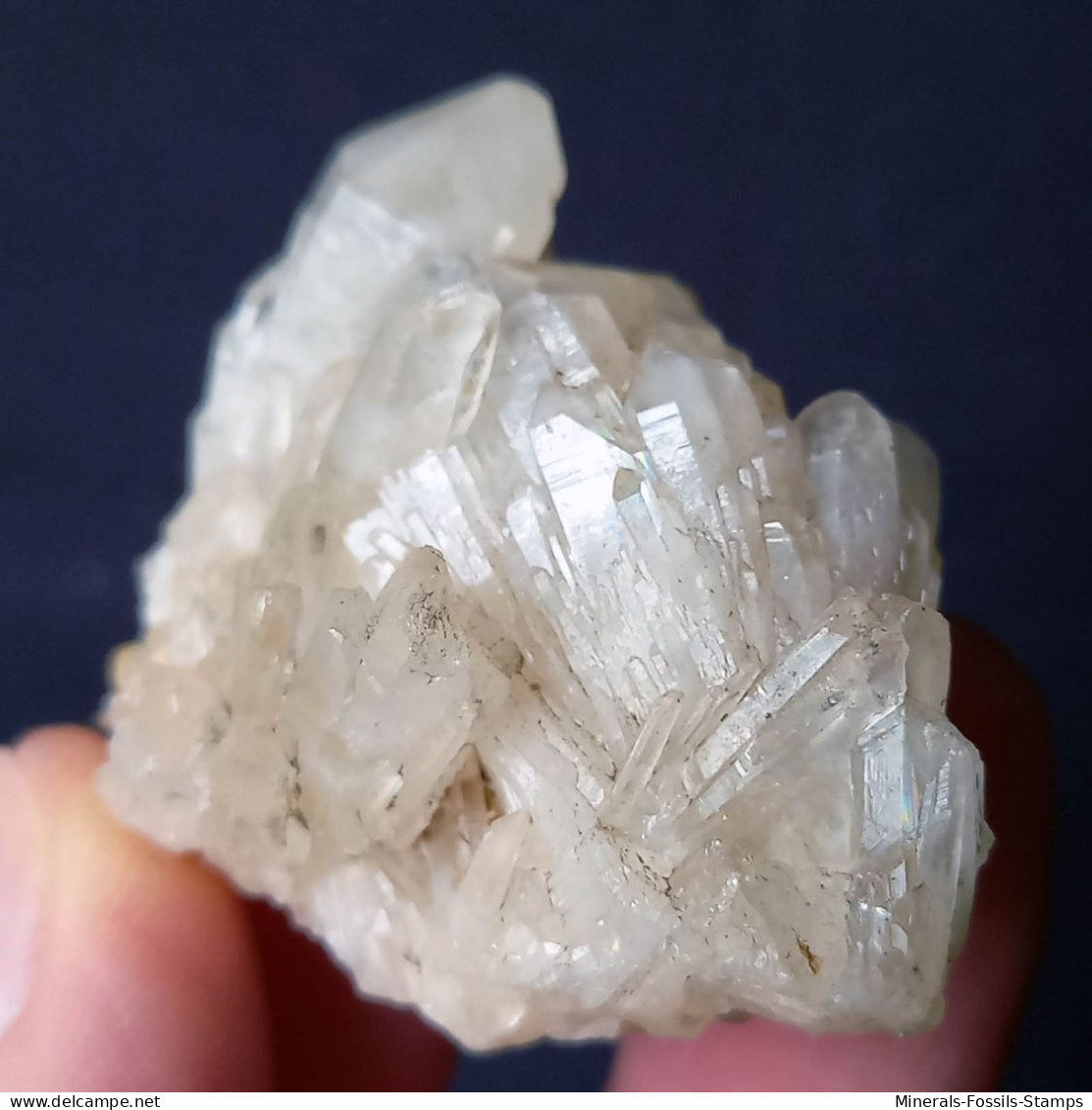 #L39 Schöne QUARZ Kristall-Mittelgeode (Val D'Aosta, Italien) - Minerali