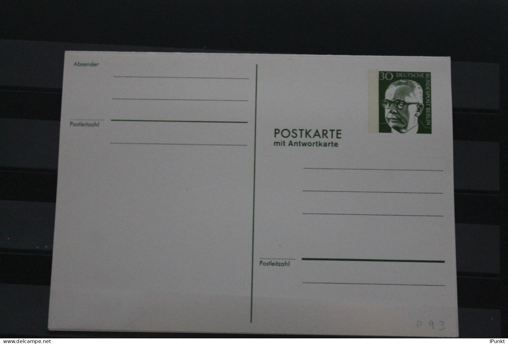 Berlin 1973; Ganzsache G. Heinemann Postkarte Mit Antwortkarte  P 93; Ungebraucht - Cartes Postales - Neuves