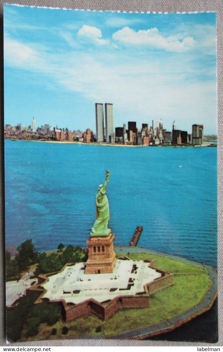 USA UNITED STATES NEW YORK HARBOR PORT LIBERTY LADY STATUE CARD POSTCARD ANSICHTSKARTE CARTOLINA CARTE POSTALE POSTKARTE - Manhattan