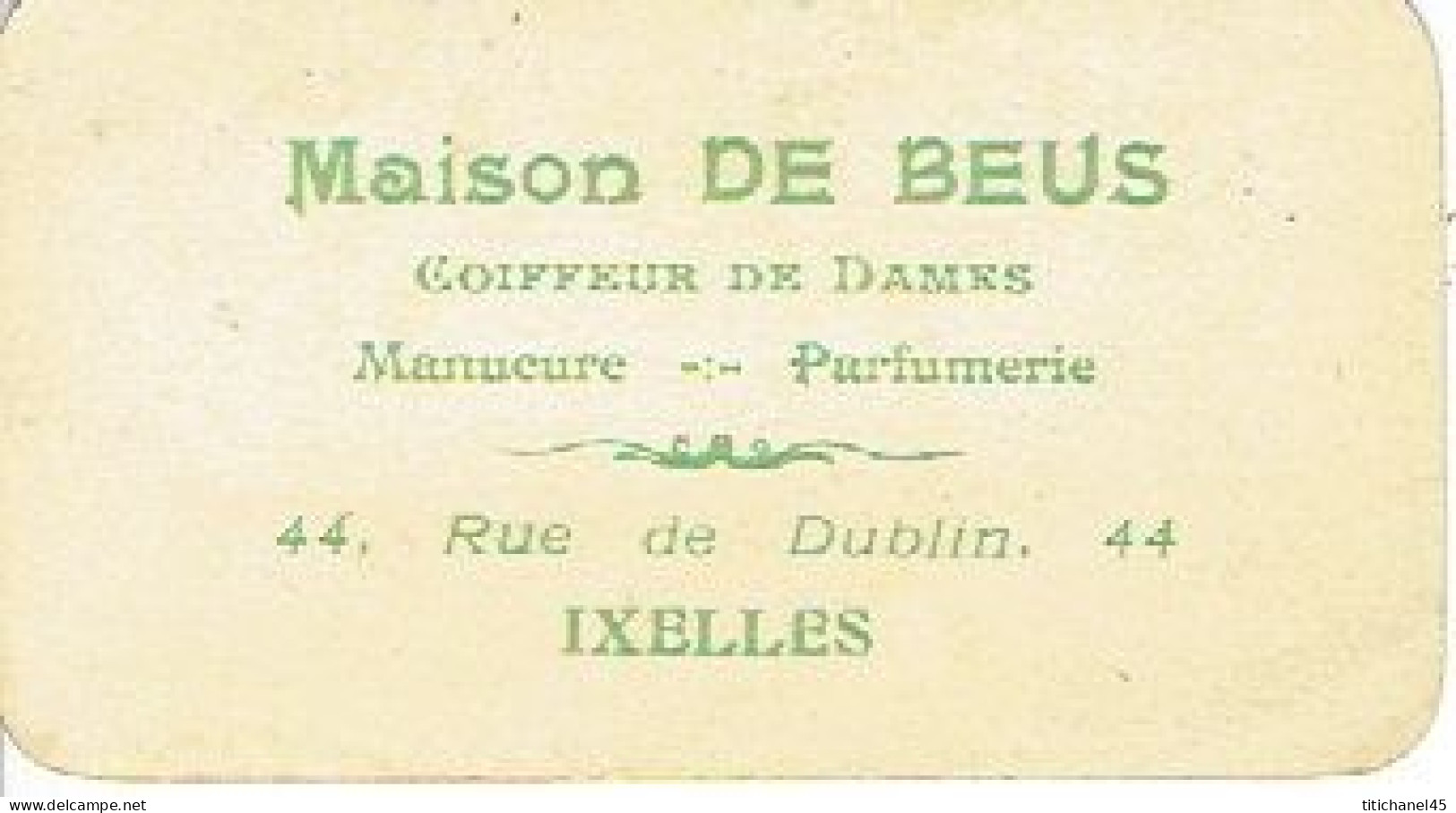 Carte  Parfum LARIETTE De L.T. PIVER - Carte Offerte Par La Maison DE BEUS à IXELLES - Antiquariat (bis 1960)