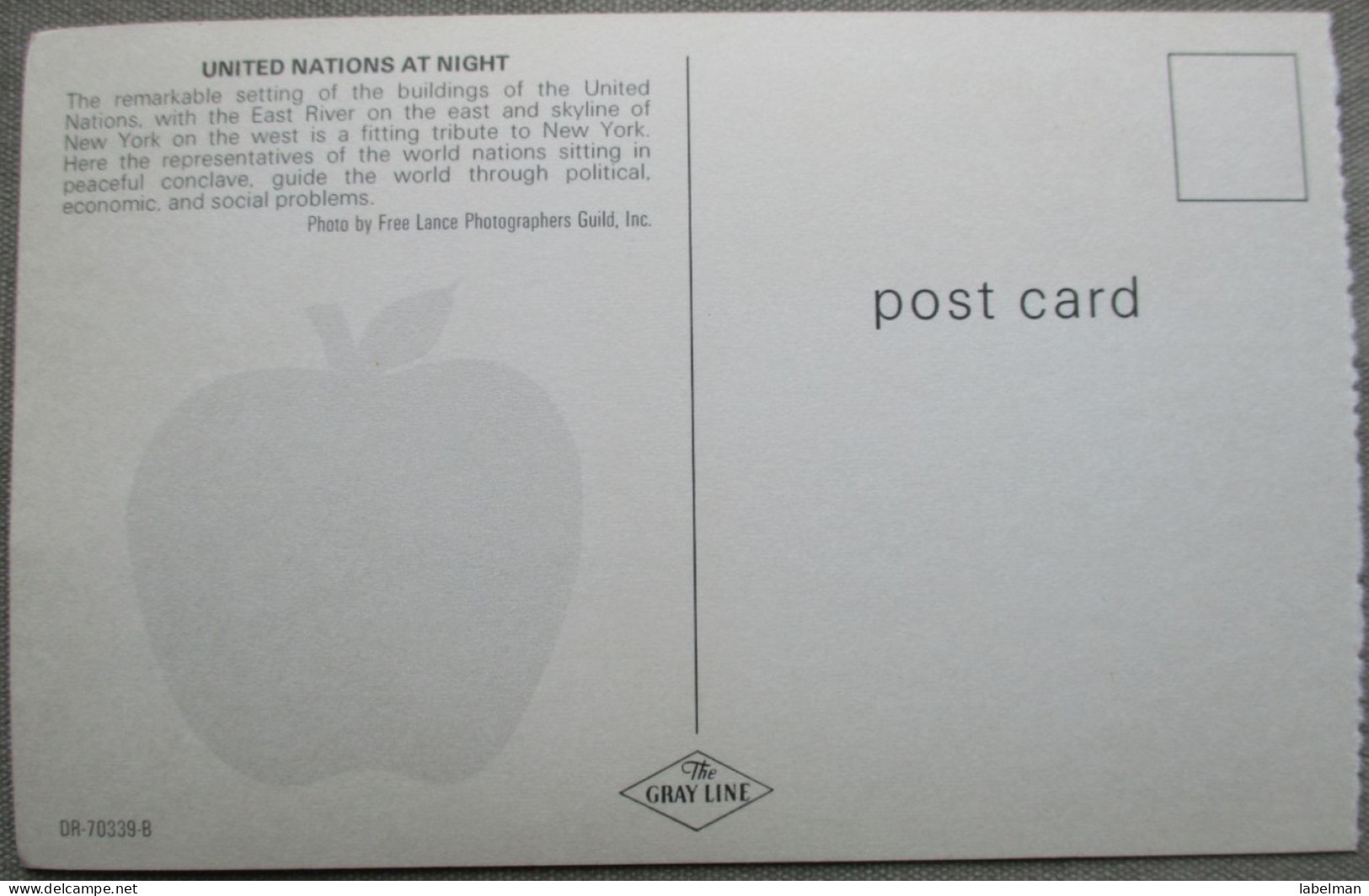 USA UNITED STATES NEW YORK UNITED NATIONS BUILDING KARTE CARD POSTCARD ANSICHTSKARTE CARTOLINA CARTE POSTALE POSTKARTE - Manhattan
